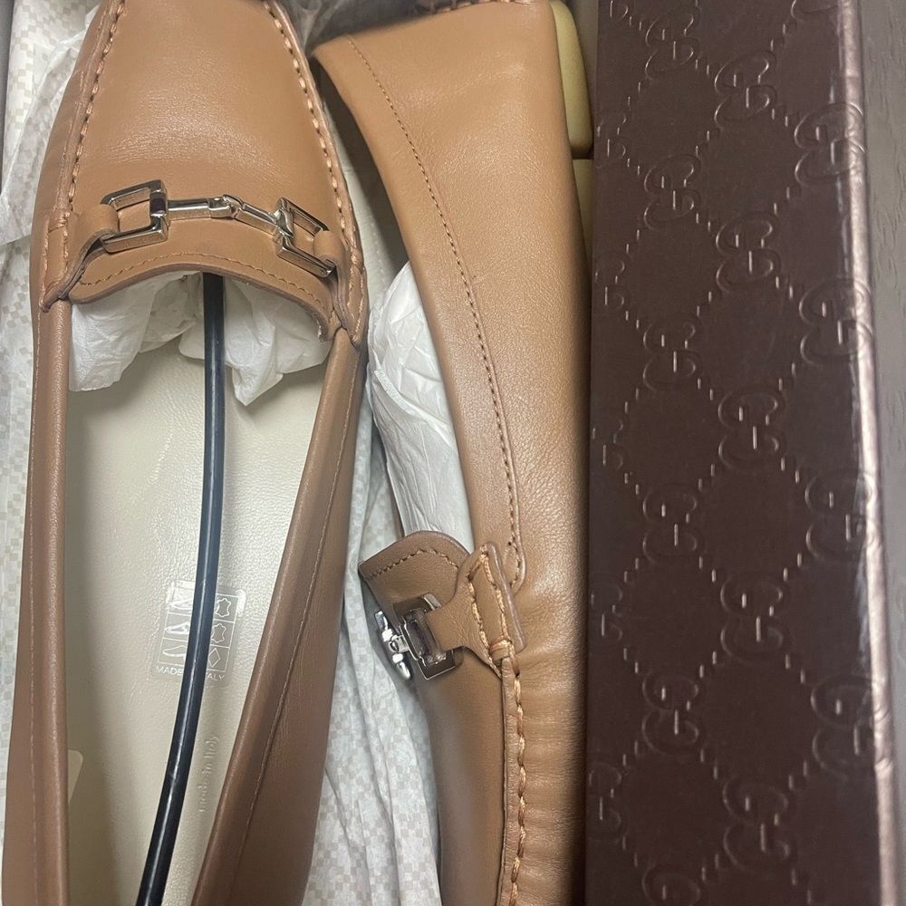 Gucci Brown Embossed Shoes